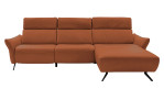 Ecksofa Musterring MR 280 aus Echtleder in der Farbe Cognac