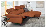 Ecksofa Musterring MR 280 aus Echtleder in der Farbe Cognac, Ansicht der Funktion