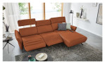 Ecksofa Musterring MR 280 aus Echtleder in der Farbe Cognac, Ansicht der Funktion