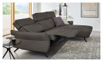 Ecksofa Musterring MR 280 aus Echtleder in der Farbe Grey, Ansicht der Funktion