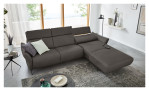 Ecksofa Musterring MR 280 aus Echtleder in der Farbe Grey, Ansicht der Funktion