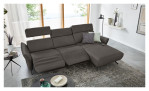 Ecksofa Musterring MR 280 aus Echtleder in der Farbe Grey, Ansicht der Funktion