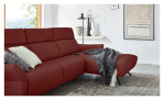 Ecksofa Musterring MR 280 aus Echtleder in der Farbe Red, Ansicht der Funktion