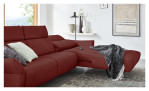 Ecksofa Musterring MR 280 aus Echtleder in der Farbe Red, Ansicht der Funktion