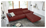 Ecksofa Musterring MR 280 aus Echtleder in der Farbe Red, Ansicht der Funktion