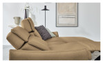 Ecksofa Musterring MR 280 aus Echtleder in der Farbe sand, Ansicht Funktion