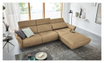 Ecksofa Musterring MR 280 aus Echtleder in der Farbe sand, Ansicht Funktion