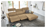 Ecksofa Musterring MR 280 aus Echtleder in der Farbe sand, Ansicht Funktion