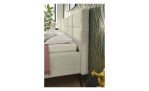 Bett set one by Musterring, Modell Cary in Cord beige, Seitenansicht des Kopfteils